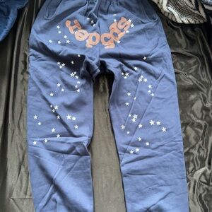 tuff authentic blue sp5der pants size large